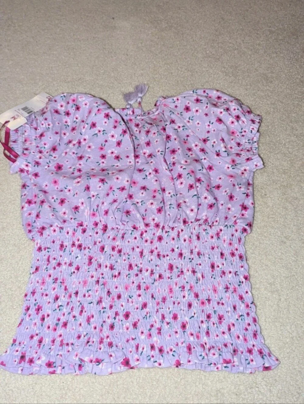 Nwt justice M/10 floral top